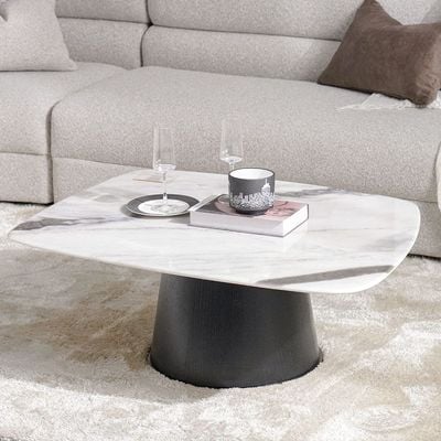Solace Coffee Table + End Table Set - Marble - With 2-Year Warranty