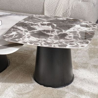 Solace Coffee Table + End Table Set - Marble - With 2-Year Warranty