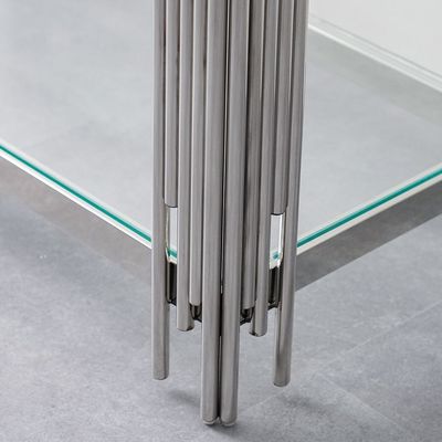 Nail Console Table - Stainless Steel - With 2-Year Warranty