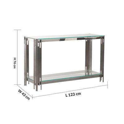 Nail Console Table - Stainless Steel