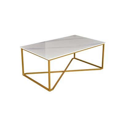 Ashtine Coffee Table - White / Gold