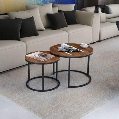 Dublin Coffee Table Set of 2 - Brown