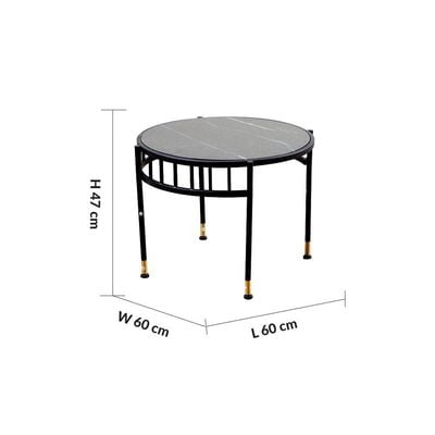 Gibbon Coffee Table Set - Set of 2 - Black - With 2-Year Warranty