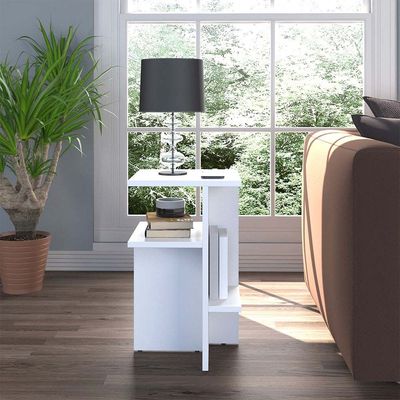 Hera Side Table - White - With 2-Year Warranty