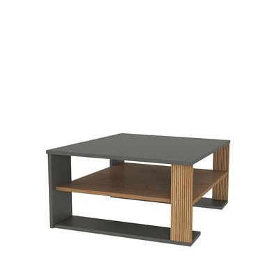 Leroy Square Centre Table- Anthracite/Walnut - With 2-Year Warranty