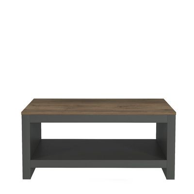 Pearson Coffee Table - Anthracite/Walnut - With 2-Year Warranty