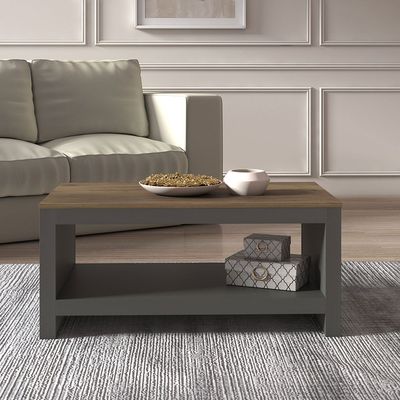 Pearson Coffee Table - Anthracite/Walnut - With 2-Year Warranty