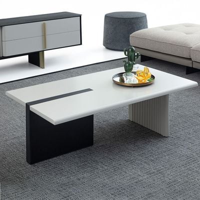 Cavalli Coffee Table - Cream/Black - With 2-Year Warranty