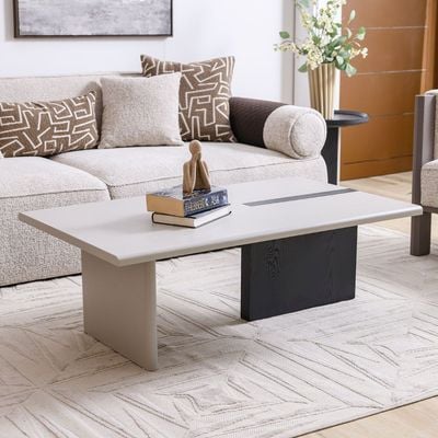 Cavalli Coffee Table - Cream/Black - With 2-Year Warranty