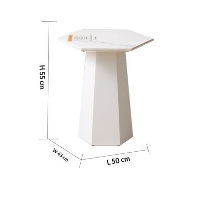 Monarch End Table - White - With 2-Year Warranty