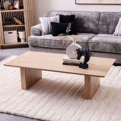 Calibra Coffee Table - Whitewash/Oak - With 2-Year Warranty