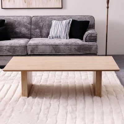 Calibra Coffee Table - Whitewash/Oak - With 2-Year Warranty