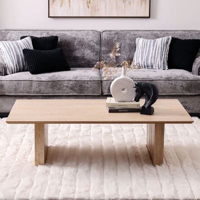 Calibra Coffee Table - Whitewash/Oak - With 2-Year Warranty