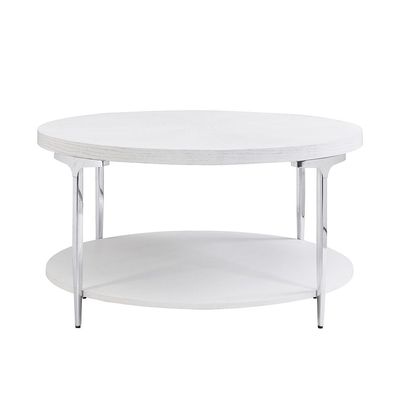 Mello Round Coffee Table - Grey / Silver