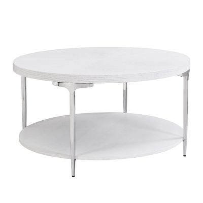 Mello Round Coffee Table - Grey / Silver