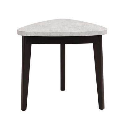 Somer End Table - Grey / Walnut