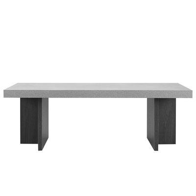 Pletora Coffee Table - Cement Grey / Dark Oak