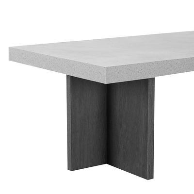 Pletora Coffee Table - Cement Grey / Dark Oak