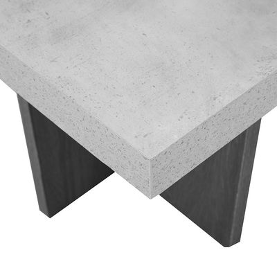 Pletora Coffee Table - Cement Grey / Dark Oak