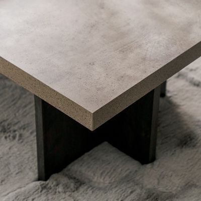 Pletora Coffee Table - Cement Grey/Dark Oak - With 2-Year Warranty