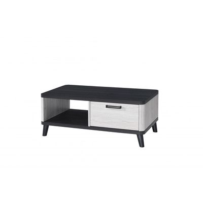 Kirwin Centre Table With 1 Drawer  -  Grey  Oak / Black