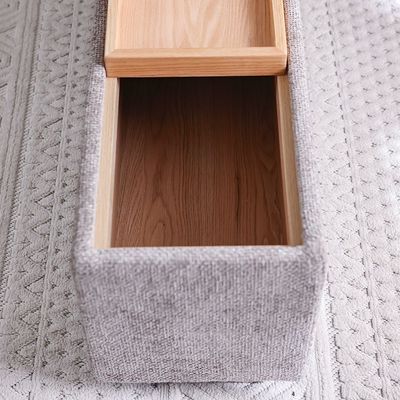 Odum End Table with Storage - Brown/Natural Oak - With 2-Year Warranty