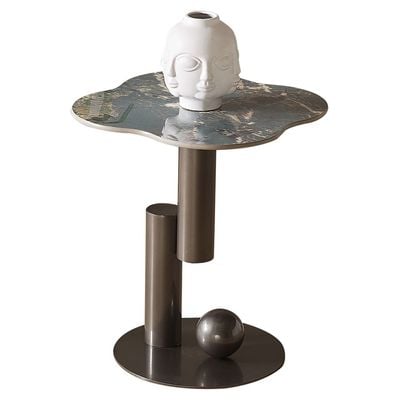 Roslin Side Table - Green / Antique Bronze