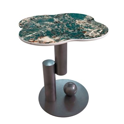 Roslin Side Table - Green / Antique Bronze