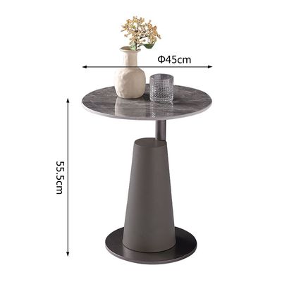 Lark Side Table - Grey  / Gunmetal Black