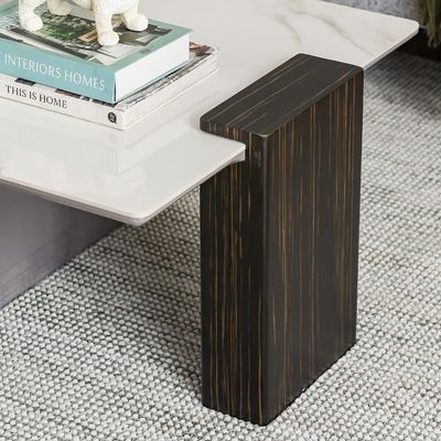 Forbes Coffee Table with Drawer - White/Grey - With 2-Year Warranty