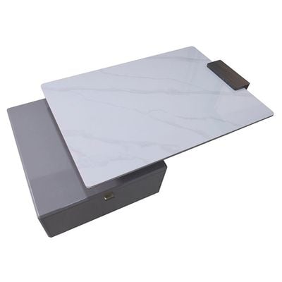 Forbes Coffee Table w/  Drawer - White / Grey