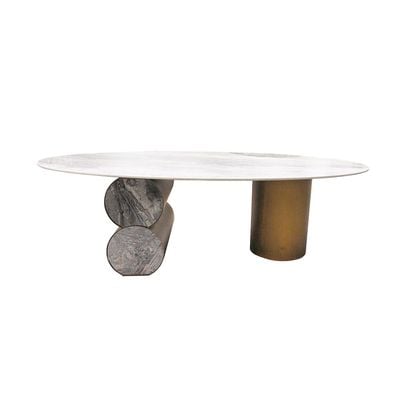 Cooper Set of  2 Coffee Table - Grey / Antique Bronze