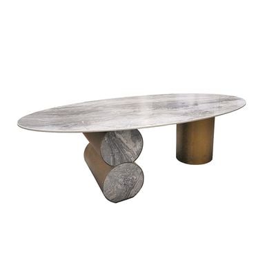 Cooper Set of  2 Coffee Table - Grey / Antique Bronze