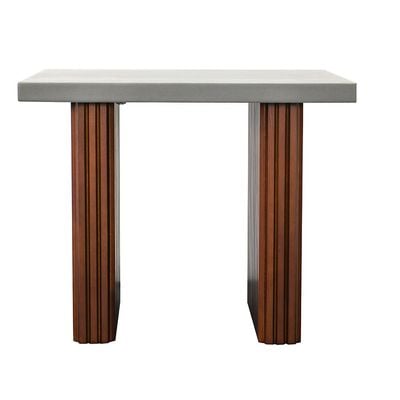 Zenith End Table- Grey / Walnut