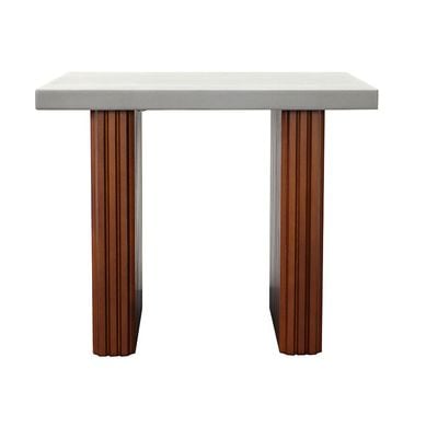 Zenith End Table- Grey / Walnut