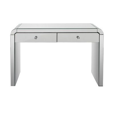 Dalton Console Table W/  Mirror- Silver / Glass