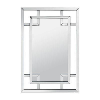 Dalton Console Table W/  Mirror- Silver / Glass