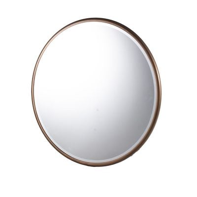 Skylar Round Console Mirror - Brown