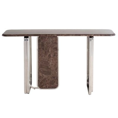 Devibar Console Table - Brown/Silver