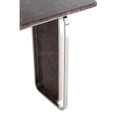 Devibar Console Table - Brown/Silver