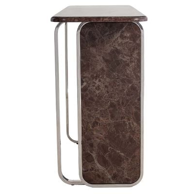 Devibar Console Table - Brown/Silver