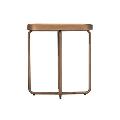 Blanca Set Of 3 Nesting Table - White/Black/Brushed Brass