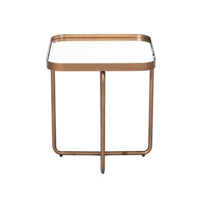 Blanca Set Of 3 Nesting Table - Brown/White/Silver