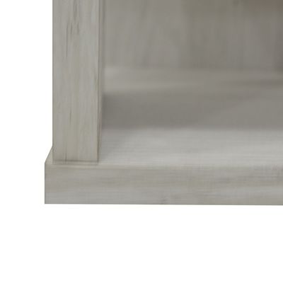 Zenith End Table-White Oak+Cement