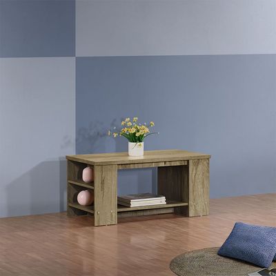 Athens Coffee Table W/Open Shelves-Light Oak