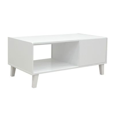 Supreme Coffee Table W/ Storage -White