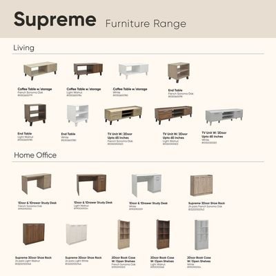 Supreme Coffee Table W/ Storage -White