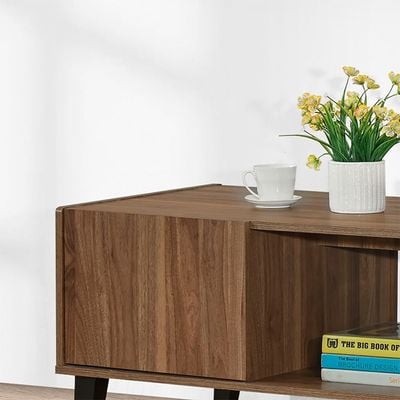 Supreme Coffee Table w/ storage-Light Walnut