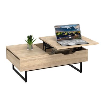Costal Lift Top Coffee Table w/Drawer  - Sonoma Oak/Black