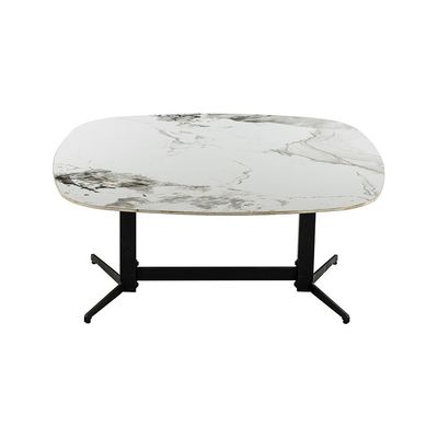 Elmont Center table Ceramic- White/Black